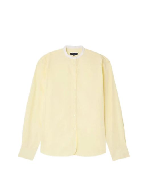 Soeur Natural Bermudes Band-Collar Shirt