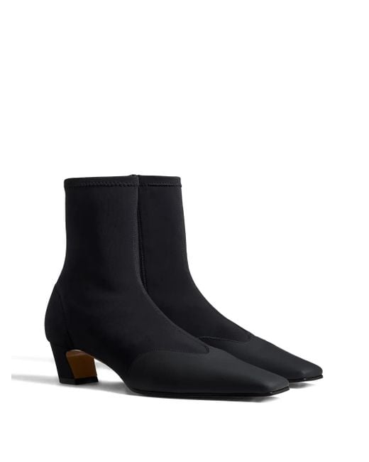 Khaite Black Nevada Ankle Boots