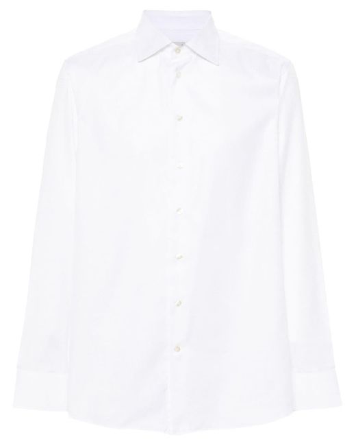 Camisa con motivo de cachemira en jacquard Etro de hombre de color White