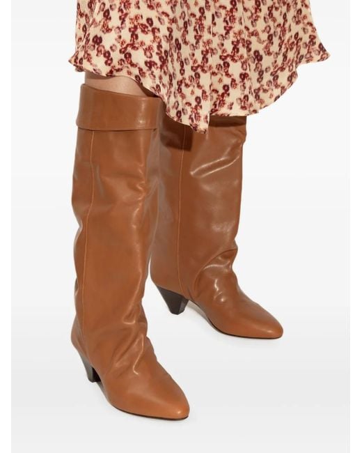 Stivali Al Ginocchio Elita 65Mm di Isabel Marant in Brown