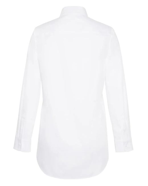 Adam Lippes White Hemd Mit Schleife
