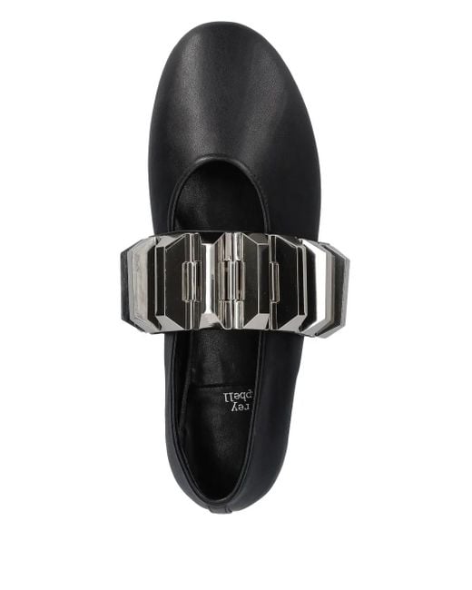 Jeffrey Campbell Black Round-Toe Ballet Flats