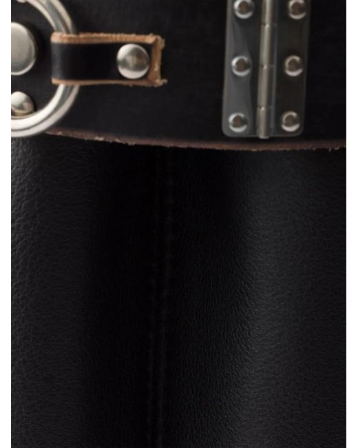Borsa Tote Buckle Grande di Prada in Black