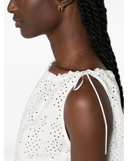 Posse White Harriet Broderie-Anglaise Blouse