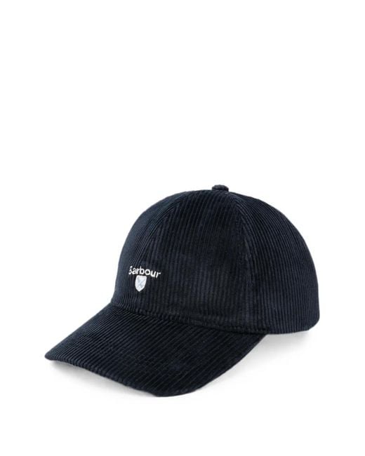 Barbour Blue Preston Corduroy Cap