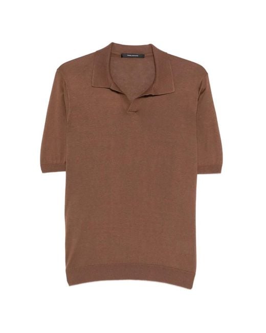 Tagliatore Brown Polo for men