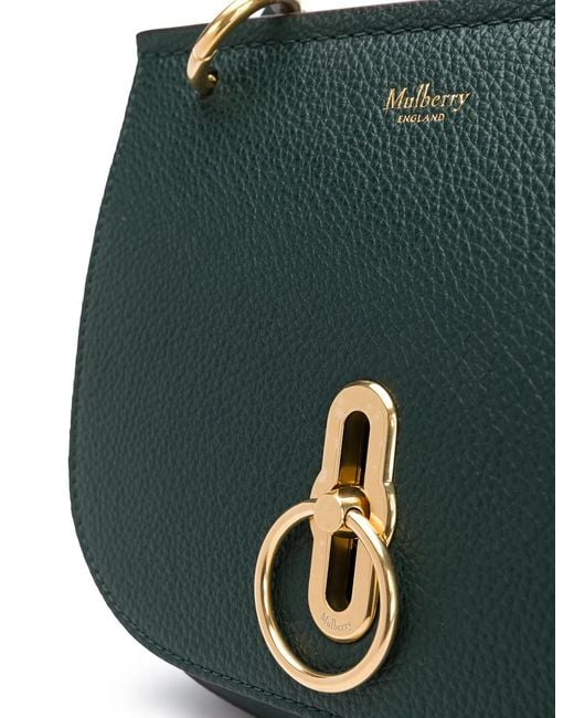 Mulberry Green Amberley Logo Crossbody Bag