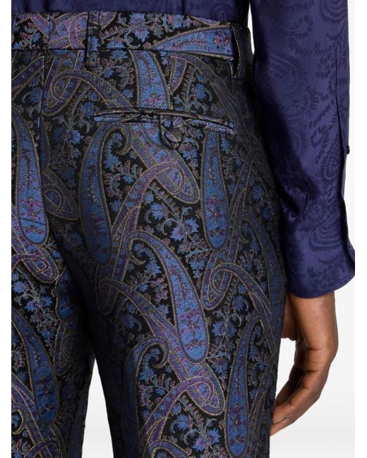 Etro Hose mit Paisleymuster in Blue für Herren