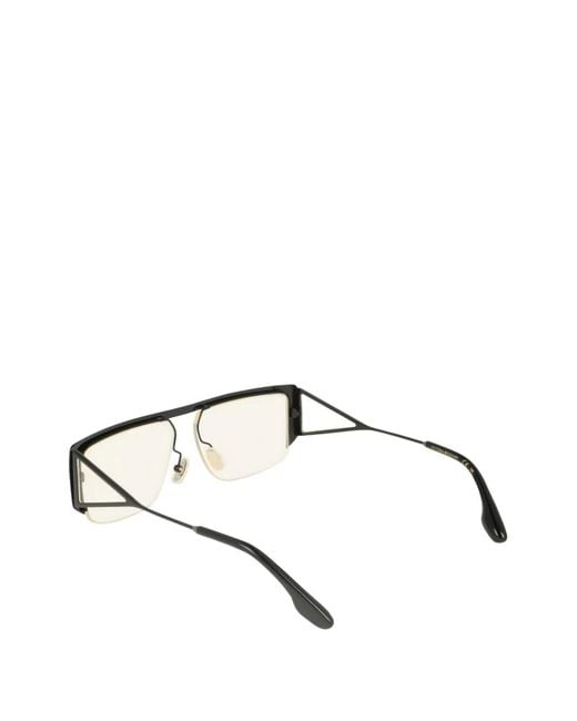 Victoria Beckham White Rectangle-Frame Sunglasses