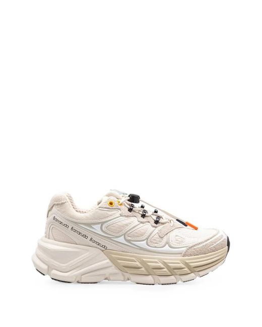 Barracuda White Round-One Sneakers for men