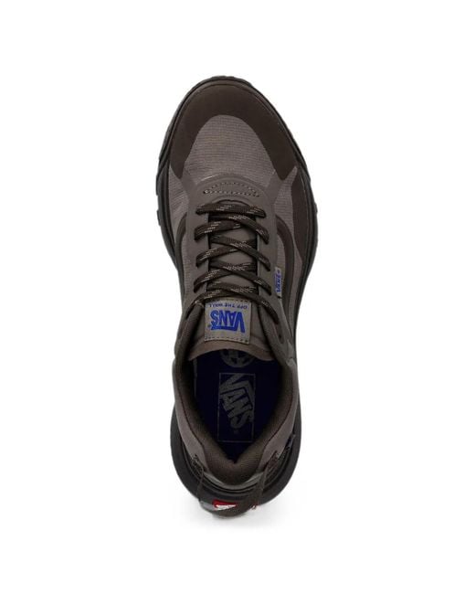 Vans Gray Mte Logo-Patch Sneakers for men