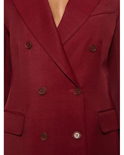 P.A.R.O.S.H. Red Double-Breasted Jacket