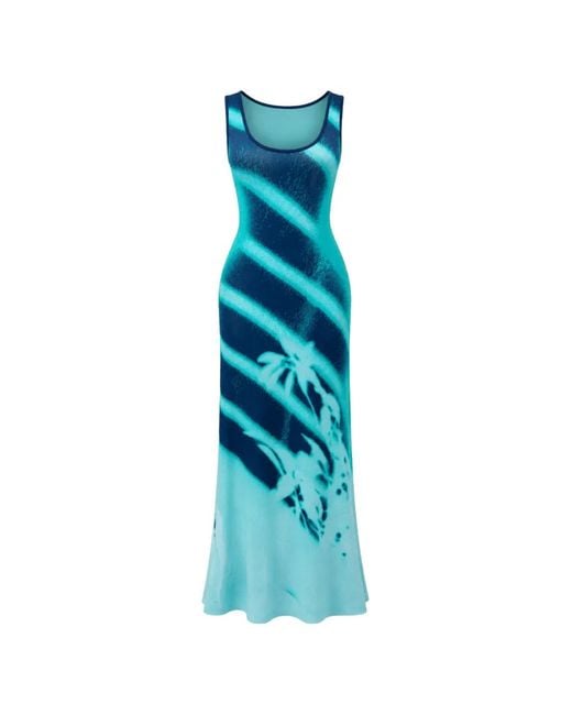 Ph5 Blue Nikki Window-Print Dress