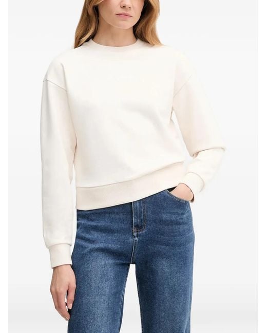 ARMANI EXCHANGE Blue Ribbed Cuffs Sweatshirt