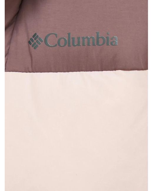 Columbia Pink Gefütterte Jacke mit Logo-Print