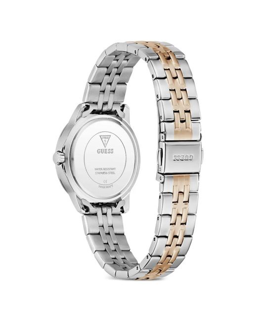 Guess White Round-Case 32Mm Watch