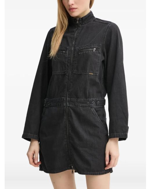 G-Star Black Zip-Pocket Dress
