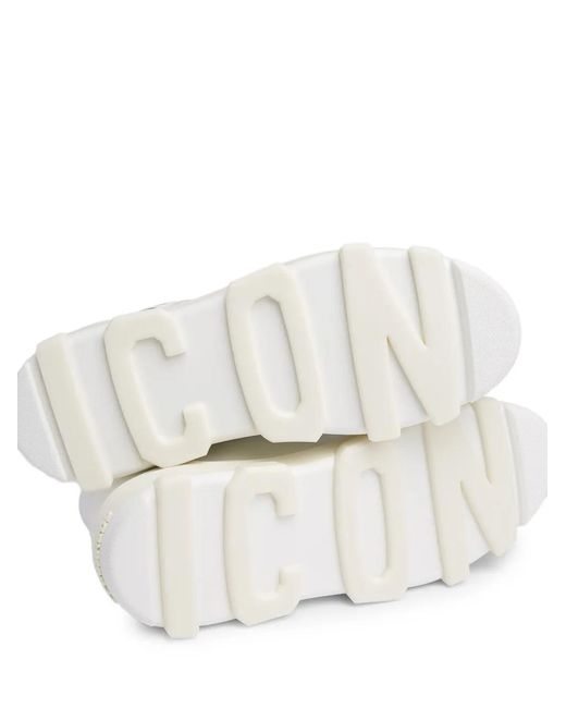 DSquared² White Icon High-Top Sneakers for men