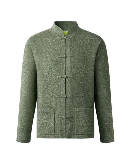 Shanghai Tang Green Tang Cardigan for men