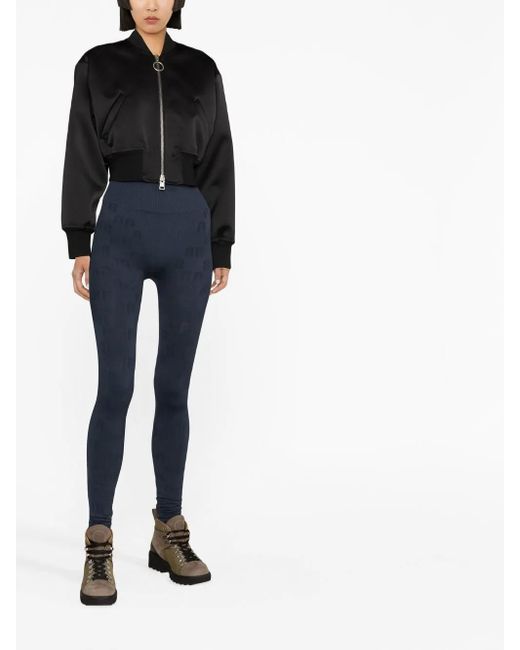 ROTATE BIRGER CHRISTENSEN Blue High-Waisted Leggings