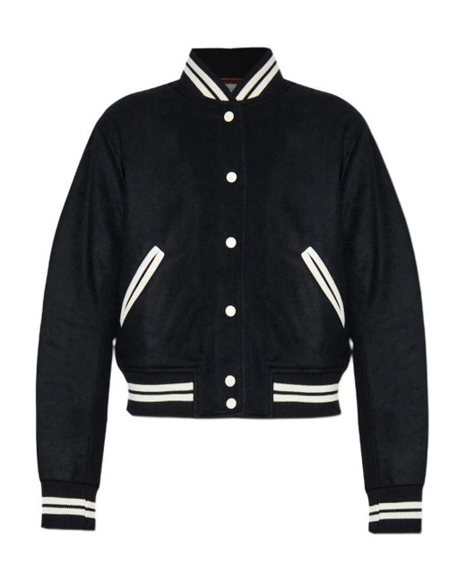Officine Generale バイカラー ボンバージャケット Blue