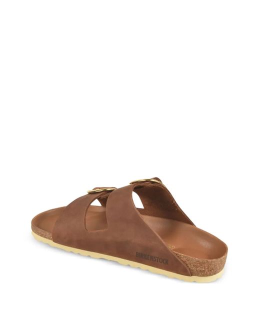 Birkenstock Brown Arizona Double-Buckle Leather Sandals