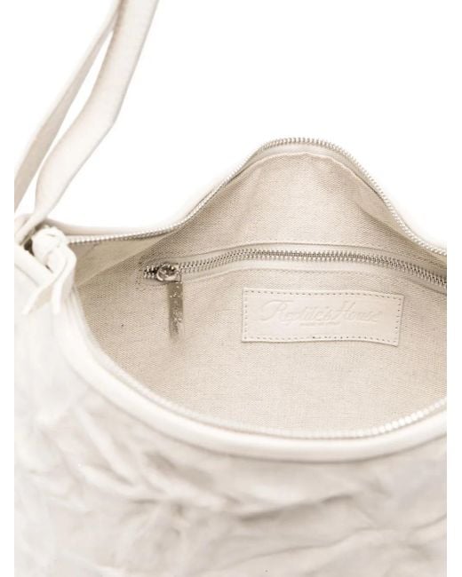 Reptile's House White Leather Backpack
