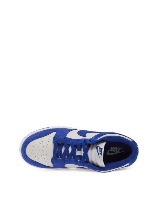 Nike Blue Dunk Low Suede Shoes