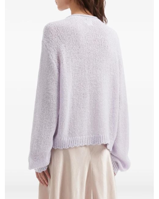 B+ AB Purple Buttoned Cardigan