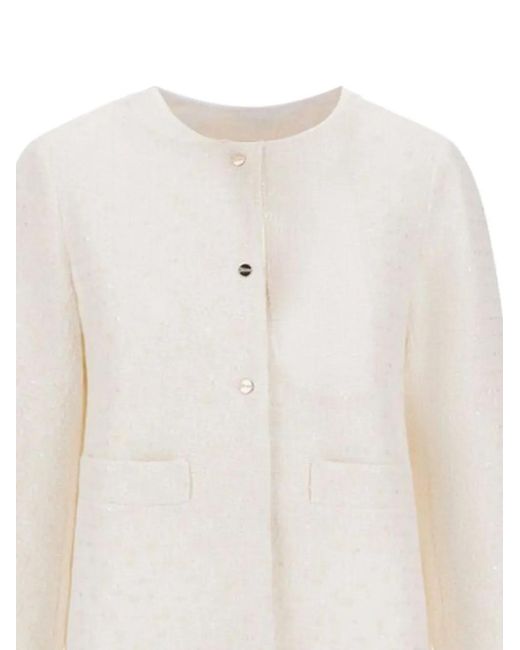 Herno White Cotton Polyester Polyamide Jacket
