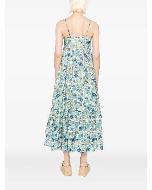 ALÉMAIS Pam Gelaagde Jurk in het Blue