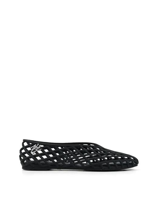 Karl Lagerfeld Black Jelly Ballet Flats