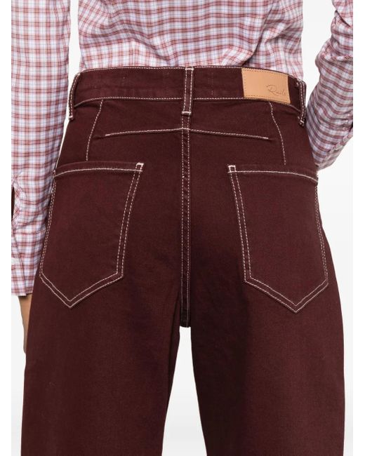 Rails Red Samo Contrast-Stitching Jeans