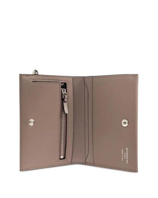 Givenchy Brown Pinch-Line Leather Wallet