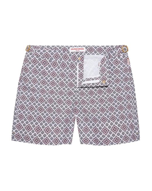 Costume Da Bagno Bulldog Con Stampa Geometrica di Orlebar Brown in Blue da Uomo