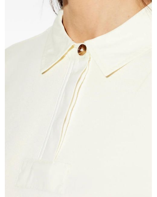 Rag & Bone White Polo-Collar Sweater
