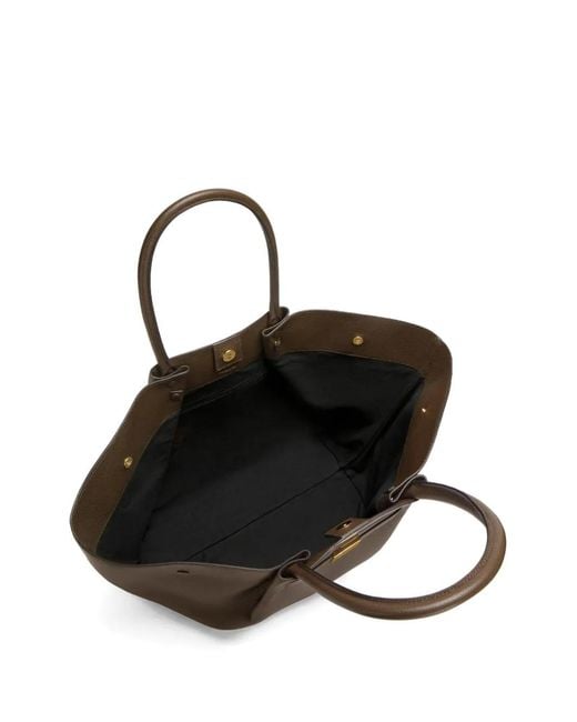 DeMellier London Brown Large The New York Leather Tote Bag