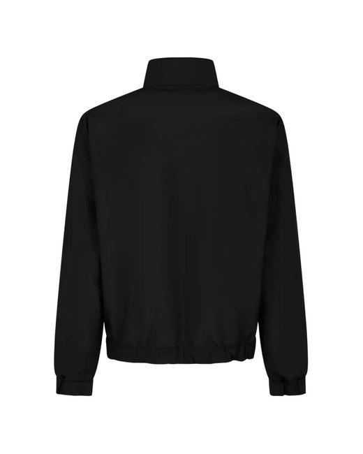 Moncler Black Logo-Patch High-Neck Lightweight Jacket for men