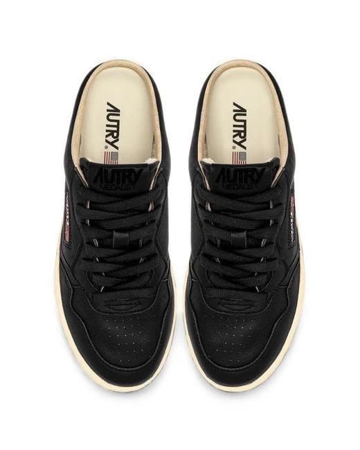 Autry Black Medalist Mule Sneakers