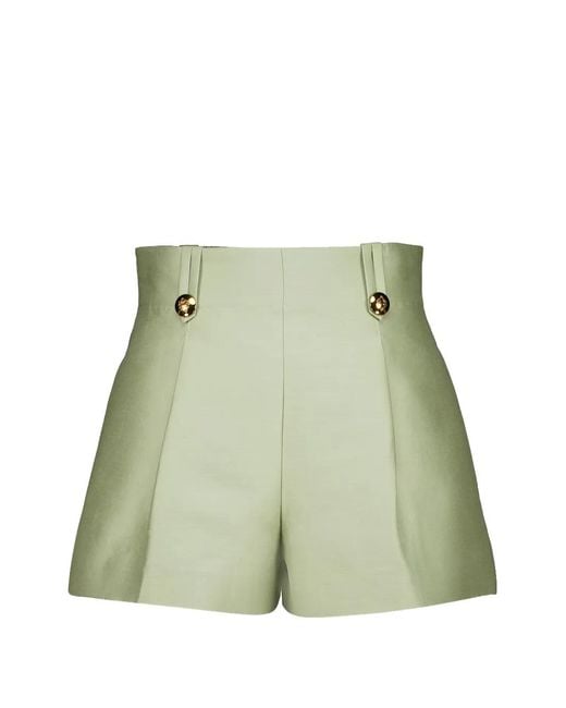 Zimmermann Green Luna Wool Silk Tailored Short