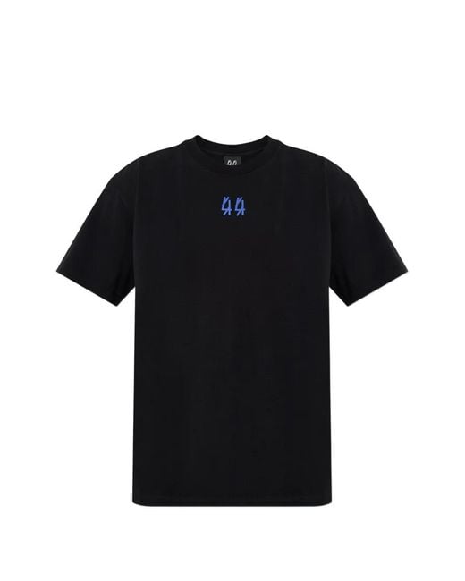44 Label Group Black Print T-Shirt
