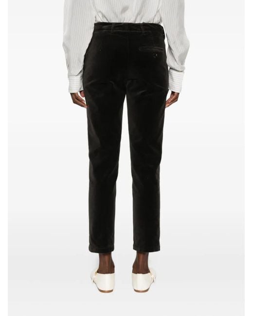 Aspesi Black Mod.0107 Velvet Pocket Trousers