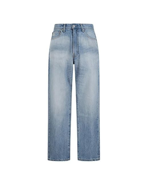 A Bathing Ape Blue Ape Head Jeans for men