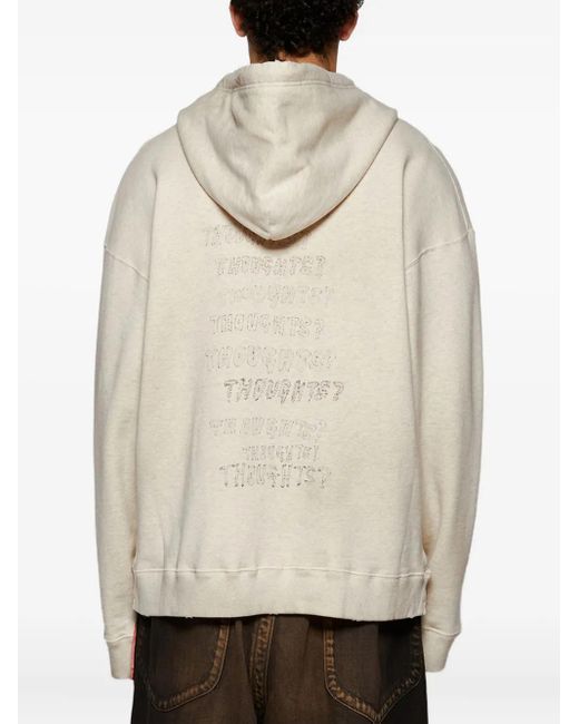 Hoodie Zippé À Effet Usé Maison Mihara Yasuhiro pour homme en coloris Gray