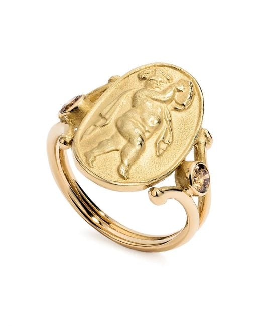 RENATO CIPULLO Metallic 18Kt Danzante Diamond Ring