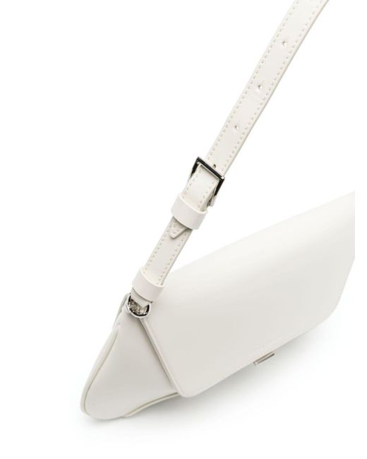 AMINA MUADDI White Neutral Ami Shoulder Bag - Women's - Calf Leather