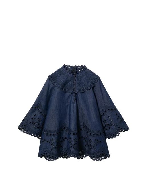 Zimmermann Blue Mahon Denim Top