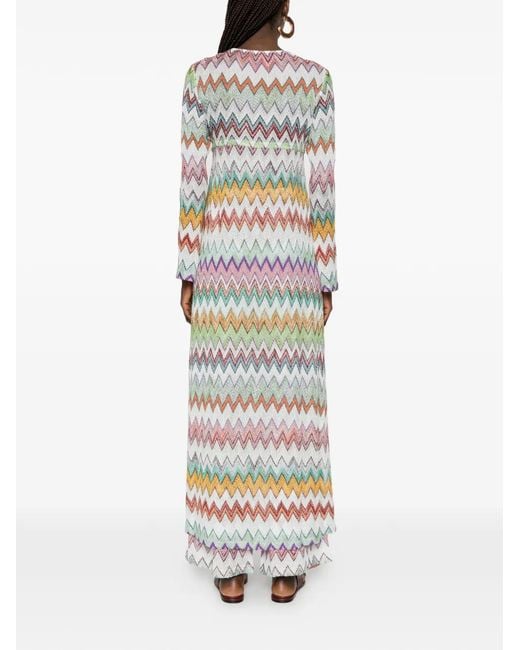 Missoni White Zigzag Beach Cover-Up