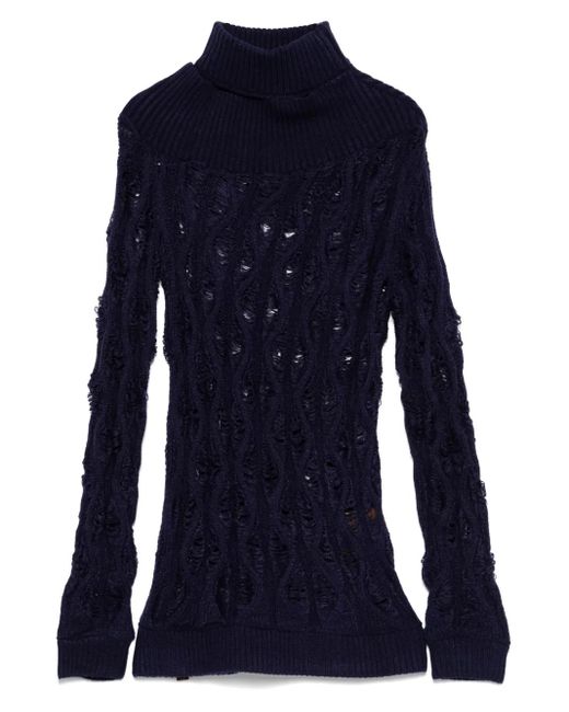 Isa Boulder Blue Fudgy Sweater