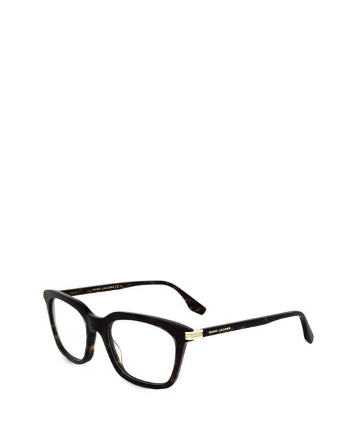 Marc Jacobs Brown Tortoiseshell-Effect Square-Frame Glasses for men